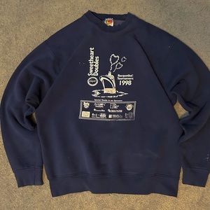 90s fruit of the loom graphic crewneck. Tagged XL, fits like a large.